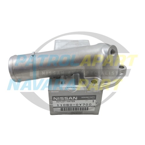 Genuine Nissan Thermostat Outlet Housing - Nissan Patrol Y60 GQ Y61 GU TD42