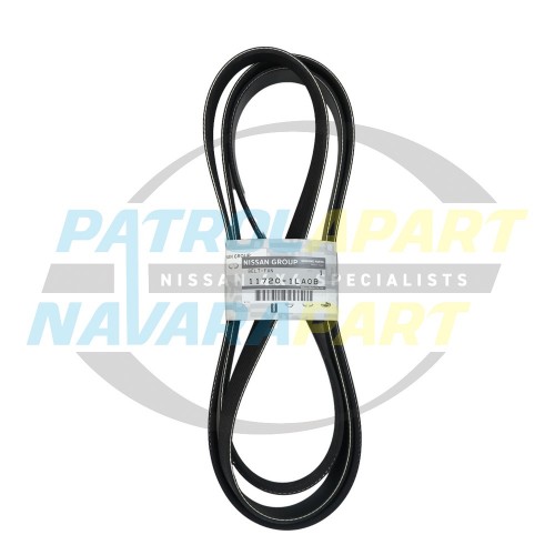 Genuine Nissan Serpentine Engine Fan Belt - Nissan Patrol Y62 V8 VK56