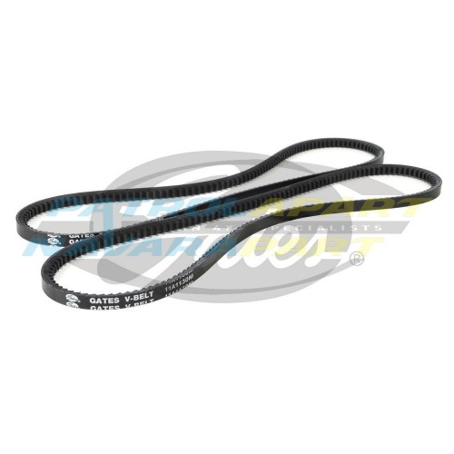 Alternator Fan Belts Gates Set - Nissan Y60 GQ TB42 & Y61 GU TB45