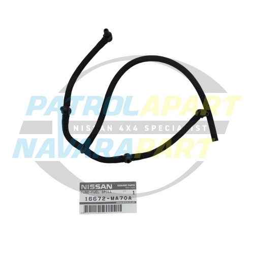 Genuine Nissan Bleed Off Fuel Return Line Rail - Nissan Patrol Y61 GU ZD30CR