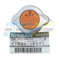 Genuine Nissan Radiator Cap 110 kPa 1.1 Bar For Nissan Patrol Y61 GU