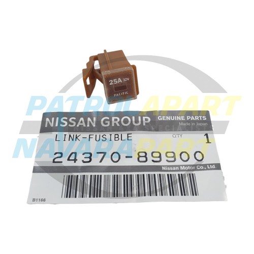 Genuine Nissan 25Amp Brown Fusible Link Fuse - Patrol GQ