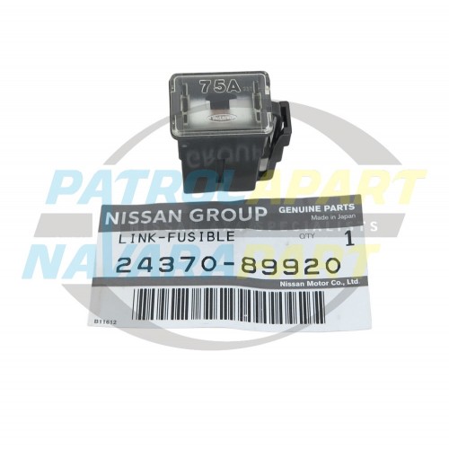 Genuine Nissan 75Amp Grey Fusible Link Fuse - Patrol GQ TD42
