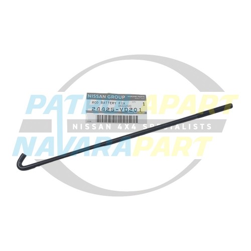 Genuine Nissan Battery Clamp Long Rod - Patrol GQ Y60 GU Y61