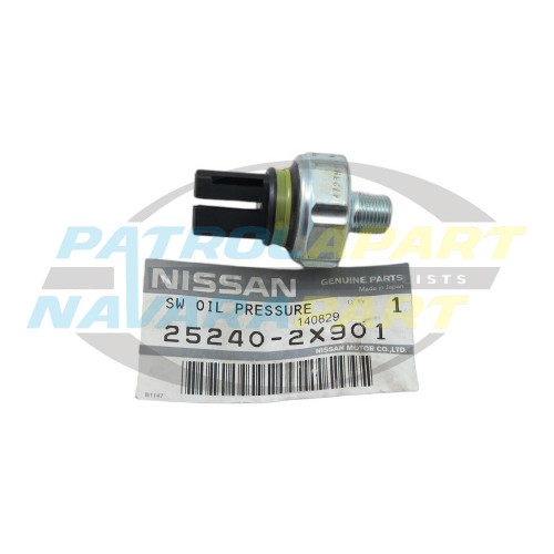Genuine Nissan Drivers Oil Pressure Switch Sensor 25psi - Nissan Patrol GU ZD30DI
