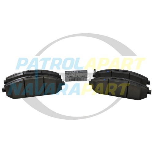 Genuine Nissan Front Brake Pads Soft Compound TB48 - GU Patrol