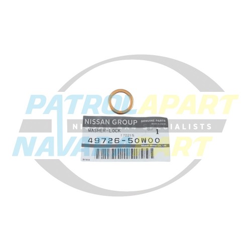 Genuine Nissan Steering Box Copper Washer - Nissan Patrol Y60 GQ and Y61 GU 1987-Current