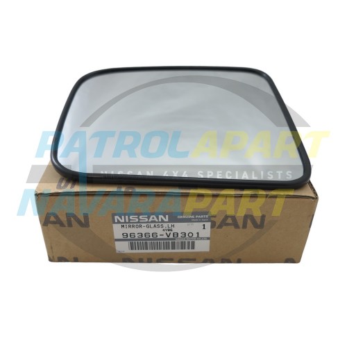 Genuine Nissan Mirror Glass LH Electric Mirror - Patrol GU Series 1-4