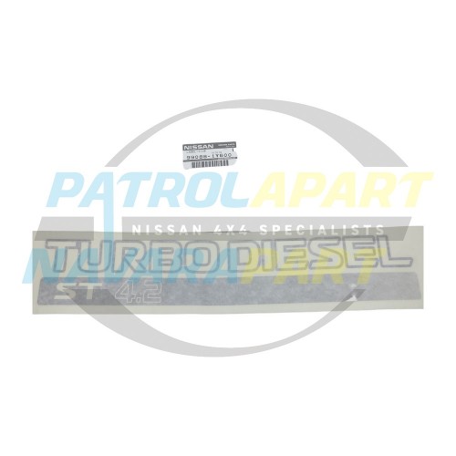 Genuine Nissan Front Door Decal 4.2 ST - Nissan Patrol GU