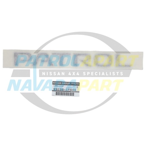 Genuine Nissan Raised Side Decal - Patrol GU Y61