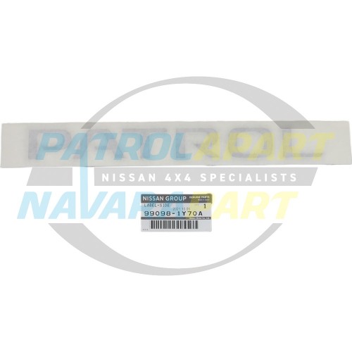 Genuine Nissan Raised Chrome Guard Decal Sticker - Patrol Y61 GU Ute