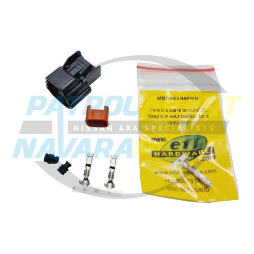 EFI Hardware Wiring Loom Plug ECU Coolant Temp Sender (Blue) - Nissan Patrol GQ GU Y62