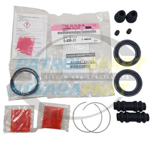 Rear Brake Caliper Complete Seal Rebuild Kit - Genuine Nissan GQ Y60