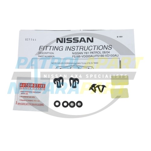 Genuine Nissan Bonnet Protector Fit Kit - Nissan Patrol Y61 GU Series 4