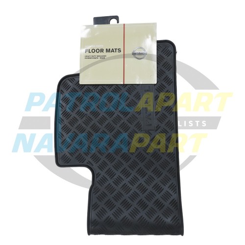 Genuine Nissan Rear Rubber Floor Mat - Nissan Patrol GU Y61