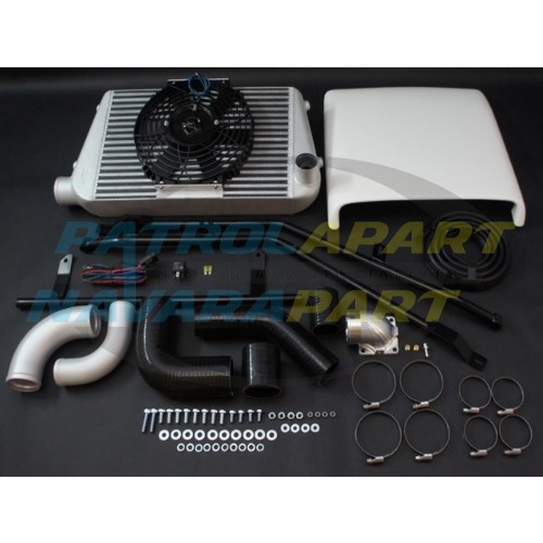 HPD Complete Top Mount Intercooler Kit 450mm x 300mm - Nissan Patrol GQ TD42