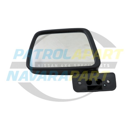 Manual Mirror Left Hand Side - Black - Nissan Patrol GQ