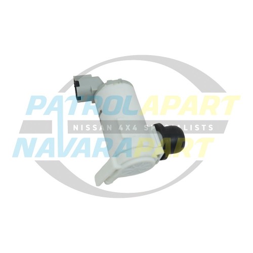 Front Windscreen Washer Pump Motor - Nissan Patrol GU Y61 S1-3. All Ute up to 2012