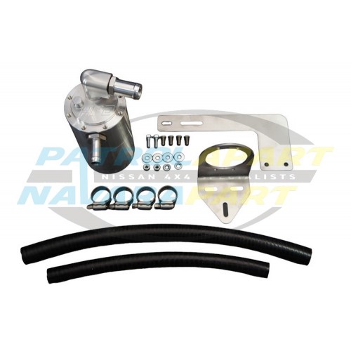 HPD Billet Machined Oil Catch Can - Nissan Patrol GU Y61 ZD30