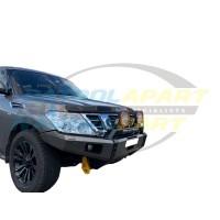 Raslarr Bullbar with Recovery Points for Nissan Patrol Y62 Series 1-3 Ti Model 2 Sensors