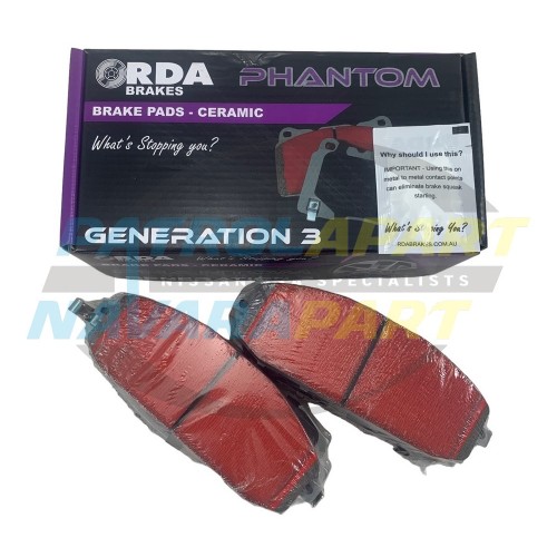 Phantom Premium Ceramic Front Brake Pads Set - Nissan Patrol GU Y61
