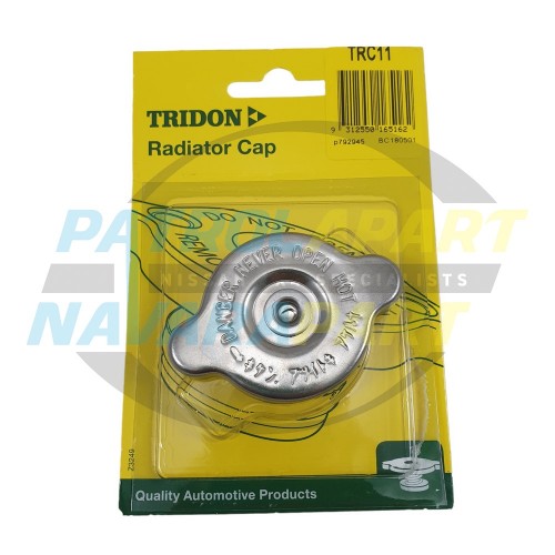 Tridon Radiator Blank Cap - Nissan Patrol GU Y61 ZD30 TD42Ti & Navara D40 R51 VQ40 YD25