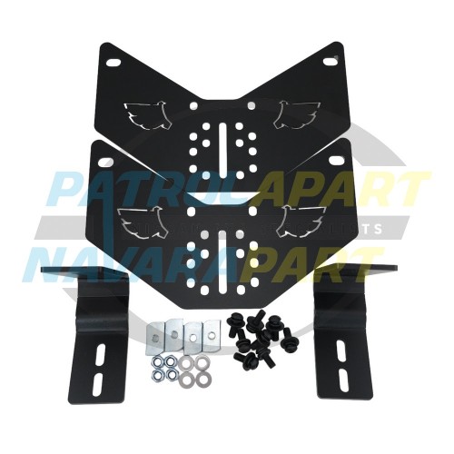 Roof Rack Winged Tracks Side Mount Bracket - Nissan Patrol Y62