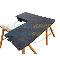 Full Boar Fourbie Drawers Rear Cargo False Floor in Charcoal L Shape - Nissan Patrol Y62