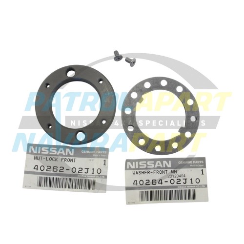 Genuine Nissan Hub Nut Kit - Nissan Patrol Y60 GQ Y61 GU