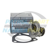 Genuine Nissan Patrol Thermostat 76.5deg with Gasket - Y60 GQ, Y61 GU TD42