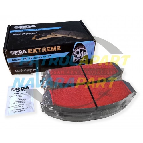 Brake Pad RDA Extreme Front Twin Piston For Nissan Patrol Y60 GQ TB42e EFI
