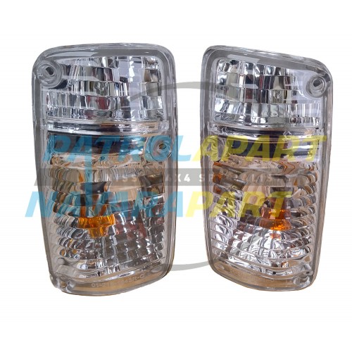 Crystal Corner Indicator Light Set For Nissan Patrol GQ Y60 Series 1 and Ford Maverick