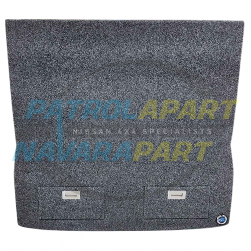 Full Boar Fourbie Drawers Rear Cargo False Floor in Charcoal with 2 Access Hatches - Y62 Nissan Patrol