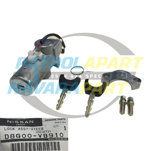 Genuine Nissan Ignition Barrel and Keys - Y61 GU Wagon ZD30Di TB48 TB45