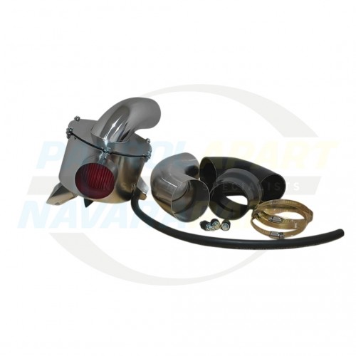 Patroldocta GU Style Stainless Steel Air Box with Intake Adaptor - Nissan Patrol Y60 GQ, Y61 GU - TD42