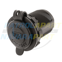 Cigarette Lighter Power Socket with Blue LED Flush Mount - Hulk 4x4