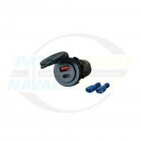 USB 2.4A QC3 & TYPE C Flush Mount Accessory Socket - Hulk 4x4